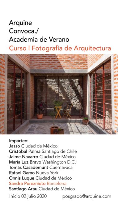 Masterclass de Fotografía de Arquitectura / Postgrado Arquine